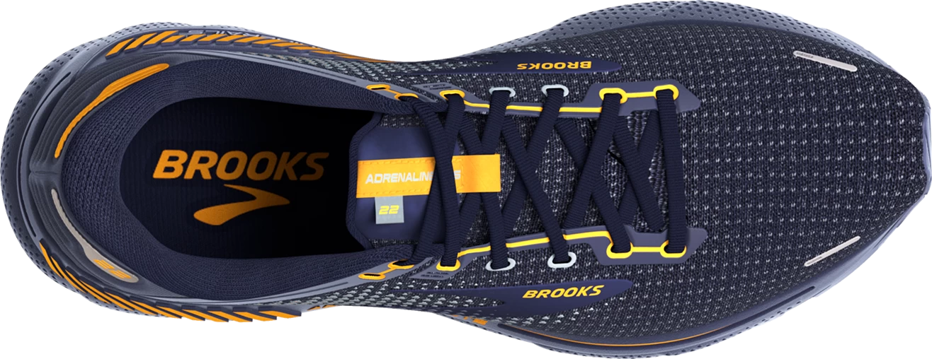 BROOKS Men’s Adrenaline GTS 22 (438 - Peacoat/Grey/Sunflower) 7 BROOKS Men’s Adrenaline GTS 22 (438 - Peacoat/Grey/Sunflower) - Image 5