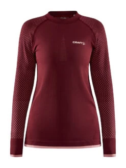 Craft Women’s ADV Warn Fuseknit Intensity Long Sleeve (Rhubarb-Gum)