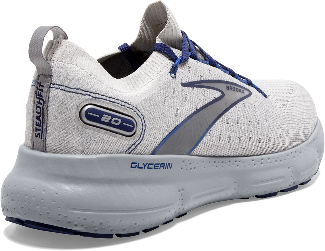 BROOKS Men’s Glycerin Stealthfit 20 (081 - Oyster/Alloy/Blue Depths) 6 BROOKS Men’s Glycerin Stealthfit 20 (081 - Oyster/Alloy/Blue Depths) - Image 4