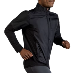 BROOKS Men’s Fusion Hybrid Jacket (001 - Black) -Nike Store 211299 001 mv fusion hybrid jacket mens running jacket