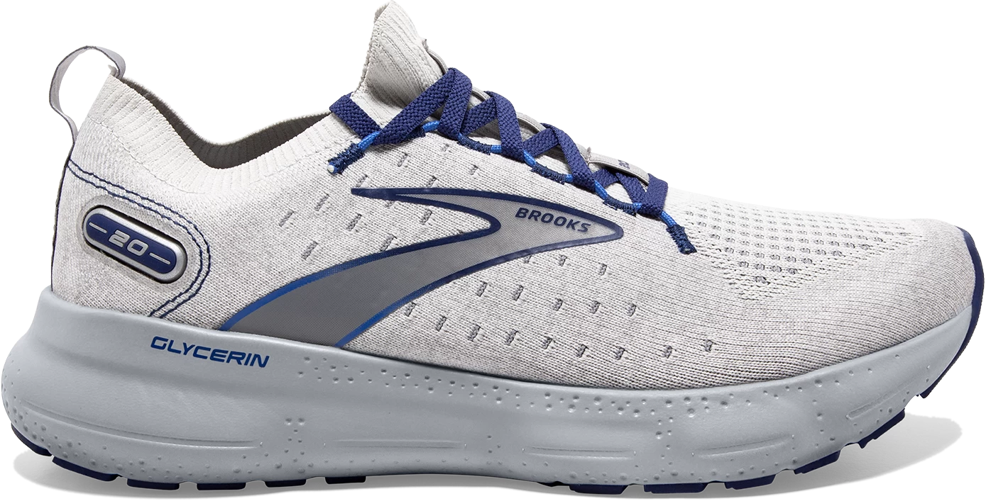 BROOKS Men’s Glycerin Stealthfit 20 (081 - Oyster/Alloy/Blue Depths) 3 BROOKS Men’s Glycerin Stealthfit 20 (081 - Oyster/Alloy/Blue Depths)