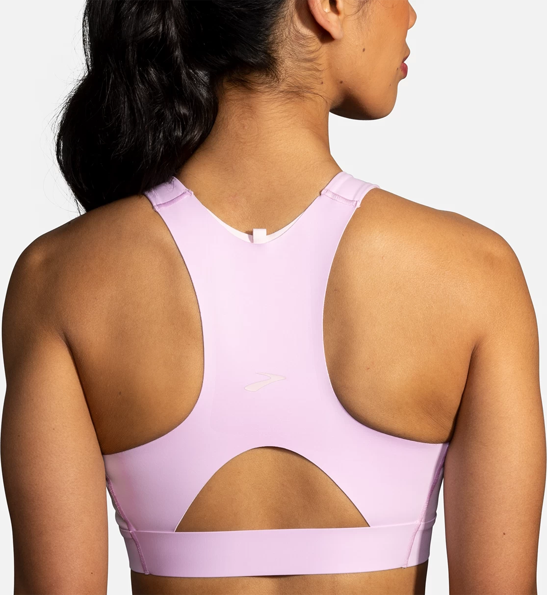 BROOKS Women's Drive 3 Pocket Run Bra (560 - Orchid Haze/Rosewater) 5 BROOKS Women's Drive 3 Pocket Run Bra (560 - Orchid Haze/Rosewater) - Image 3