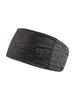 Craft Microfleece Shaped Headband (Black Melange)