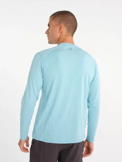 Men’s Carrollton Long Sleeve Fitness Tee (431 - Radiant Blue Heather) -Nike Store 3C48D45F 37EA 4647 9AC1 FA8F0E7FDC22