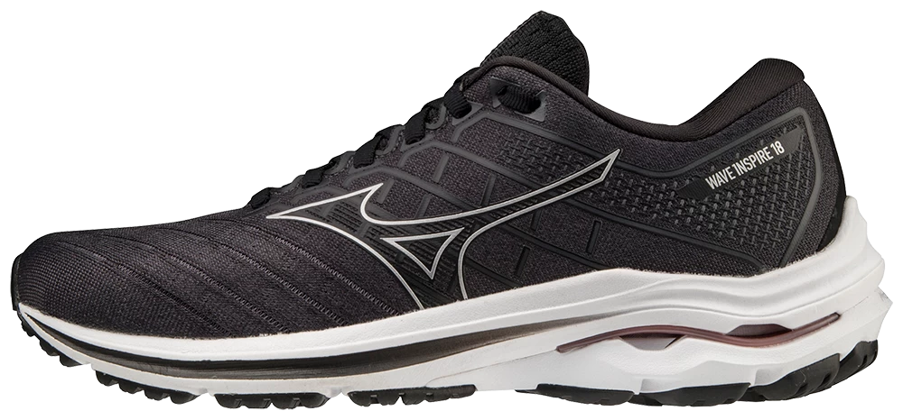 Mizuno Women's Wave Inspire 18 (9073 - Black/Silver) 3 Mizuno Women's Wave Inspire 18 (9073 - Black/Silver)