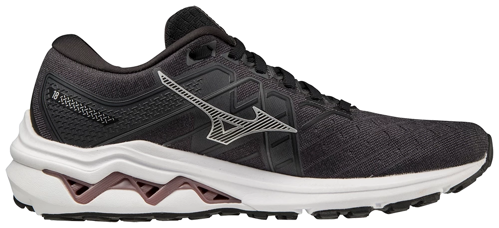 Mizuno Women's Wave Inspire 18 (9073 - Black/Silver) 4 Mizuno Women's Wave Inspire 18 (9073 - Black/Silver) - Image 2