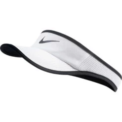 Nike Women’s AeroBill Featherlight Visor (100 - White/black)