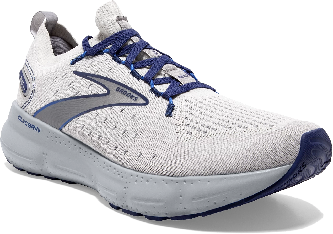 BROOKS Men’s Glycerin Stealthfit 20 (081 - Oyster/Alloy/Blue Depths) 5 BROOKS Men’s Glycerin Stealthfit 20 (081 - Oyster/Alloy/Blue Depths) - Image 3