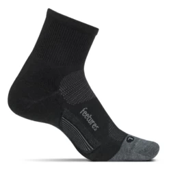 Feetures Merino 10 Cushion Quarter (Charcoal)