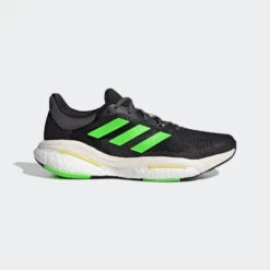 ADIDAS Men’s Solar Glide 5 (Core Black/Solar Green/Beam Yellow)