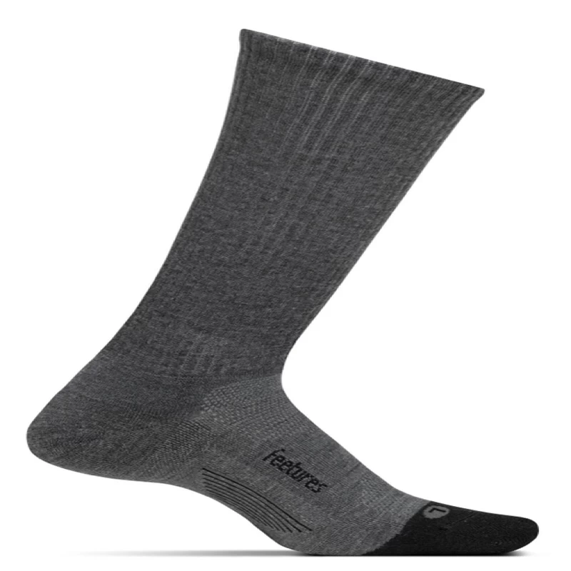 Feetures Merino 10 Cushion Crew (Grey) 3 Feetures Merino 10 Cushion Crew (Grey)