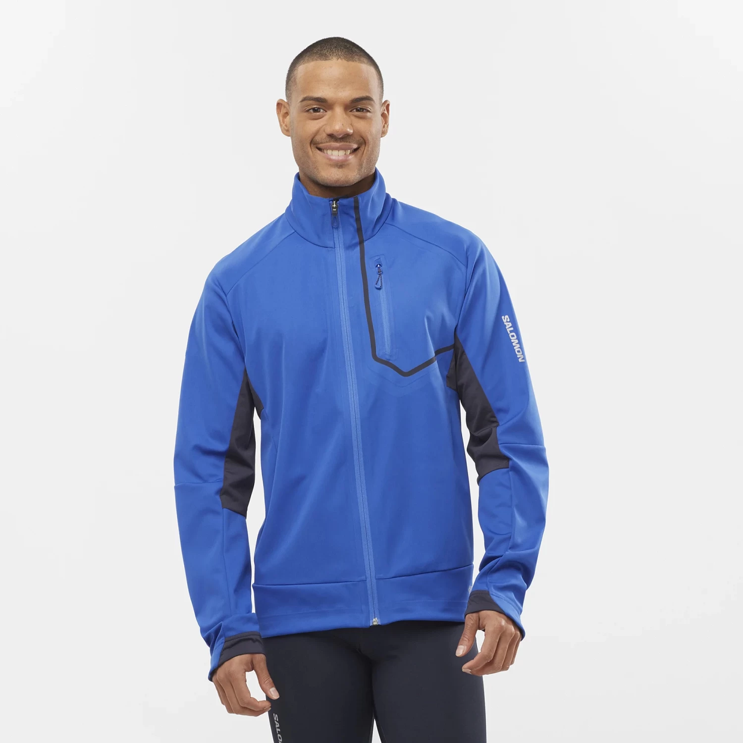 Salomon Men’s Gore-Tex Infinium Windstopper Pro Jacket (Nautical Blue) 4 Salomon Men’s Gore-Tex Infinium Windstopper Pro Jacket (Nautical Blue) - Image 2