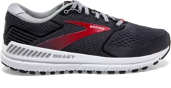 BROOKS Men's Beast '20 WIDE 2E (019 - Blackened Pearl/Black/Red)