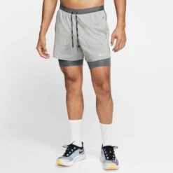 Nike Men’s Flex Stride 5” 2-in-1 Running Shorts (068 - Iron Grey/Iron Grey/Heather/Reflective Silver)