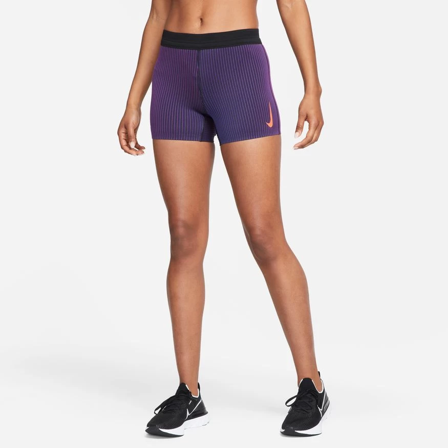 Nike Women's Aeroswift Tight Running Shorts (551 - Bright Purple/Black/Bright Crimson) 3 Nike Women's Aeroswift Tight Running Shorts (551 - Bright Purple/Black/Bright Crimson)