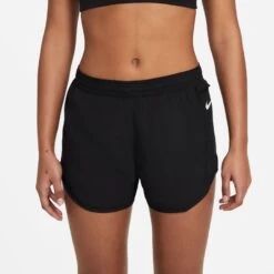 Nike Women’s Tempo Luxe 3” Running Shorts (010 - Black/Black/Reflective Silver)
