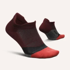 Feetures Elite Light Cushion No Show Tab (Dark Cherry)