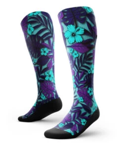 Performance Over Calf Compression Sock (Purple Poison)