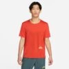 Nike Men’s DRI-FIT Rise 365 Trail Running Tee (634 - Habanero Red/Light Curry) -Nike Store 9724704C 65CA 40DA BC0B BA03D861F021