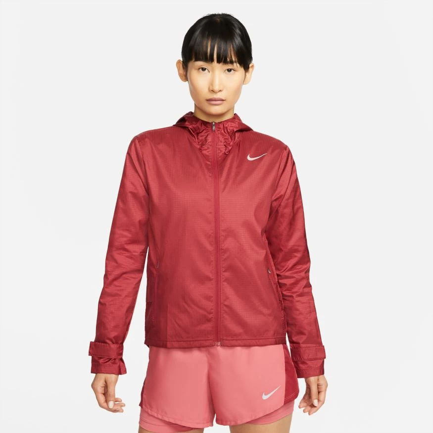 Nike Women's Essential Running Jacket (690 - Pomegranate/Reflective Silver) 3 Nike Women's Essential Running Jacket (690 - Pomegranate/Reflective Silver)