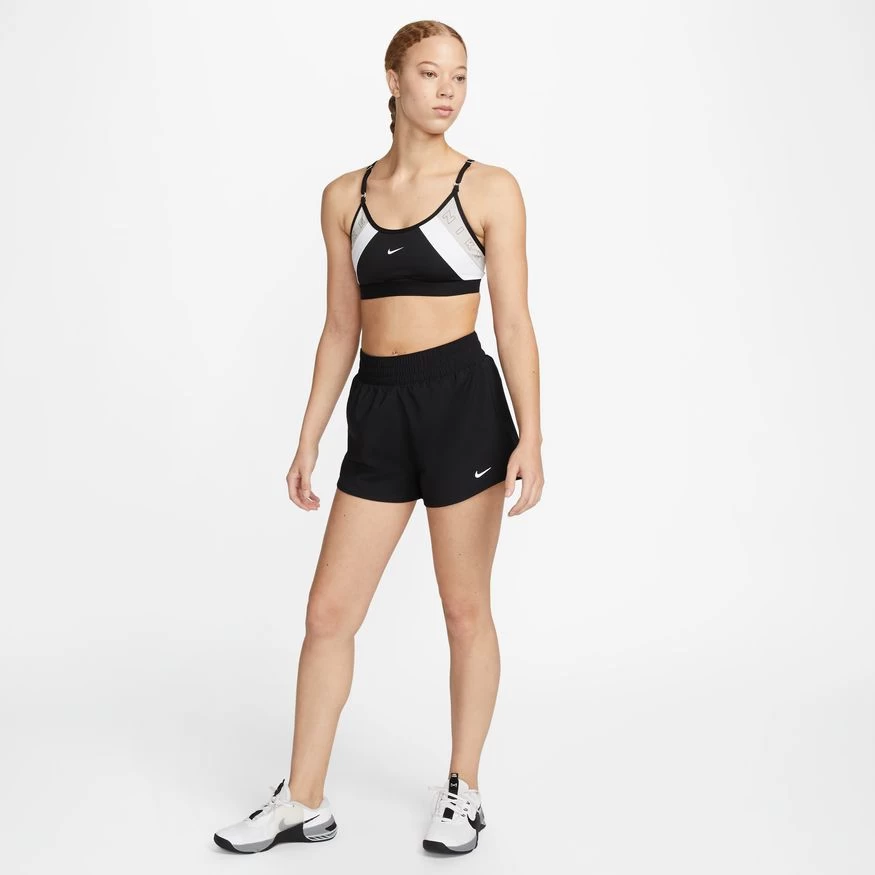 Nike Women’s DRI-FIT High Waisted 3”Brief Lined Short (010 - Black/Reflective Silver) 7 Nike Women’s DRI-FIT High Waisted 3”Brief Lined Short (010 - Black/Reflective Silver) - Image 5