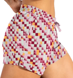 BROOKS Women's Moment 5" Shorts (128 - Pace Check Print) -Nike Store AC792306 4167 461B AF56 00FA175C9405