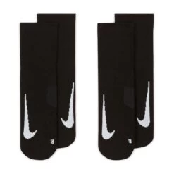 Nike Unisex Multiplier Running Ankle Socks (2 Pair) (010 - Black/White) -Nike Store AURORA SX7556 010 PHCYD001 2000