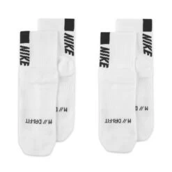 Nike Unisex Multiplier Running Ankle Socks (2 Pair) (100 - White/Black) -Nike Store AURORA SX7556 100 PHCYD002 2000