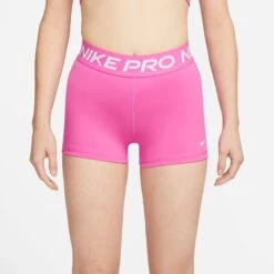 Nike Women's Pro 3" Shorts (624 - Active Fuchsia/White) 11 Nike Women's Pro 3" Shorts (624 - Active Fuchsia/White) -Nike Store CZ9857 624 PHSYM001 2000