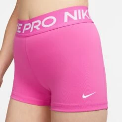 Nike Women's Pro 3" Shorts (624 - Active Fuchsia/White) 12 Nike Women's Pro 3" Shorts (624 - Active Fuchsia/White) -Nike Store CZ9857 624 PHSYM004 2000