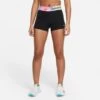 Nike Women's Pro 3" Tie-Dye Shorts (010 - Black/White)