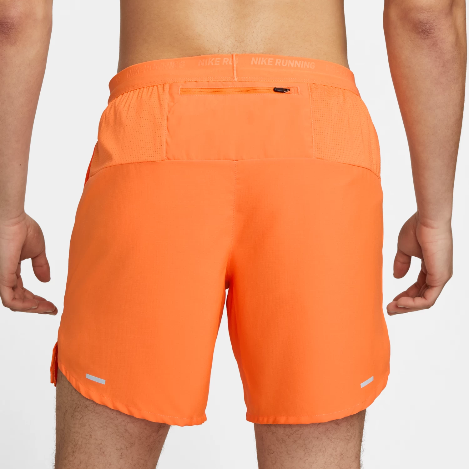 Nike Men's DRI-FIT Stride 7" Shorts (885 - Bright Mandarin/Reflective Silver) 5 Nike Men's DRI-FIT Stride 7" Shorts (885 - Bright Mandarin/Reflective Silver) - Image 3