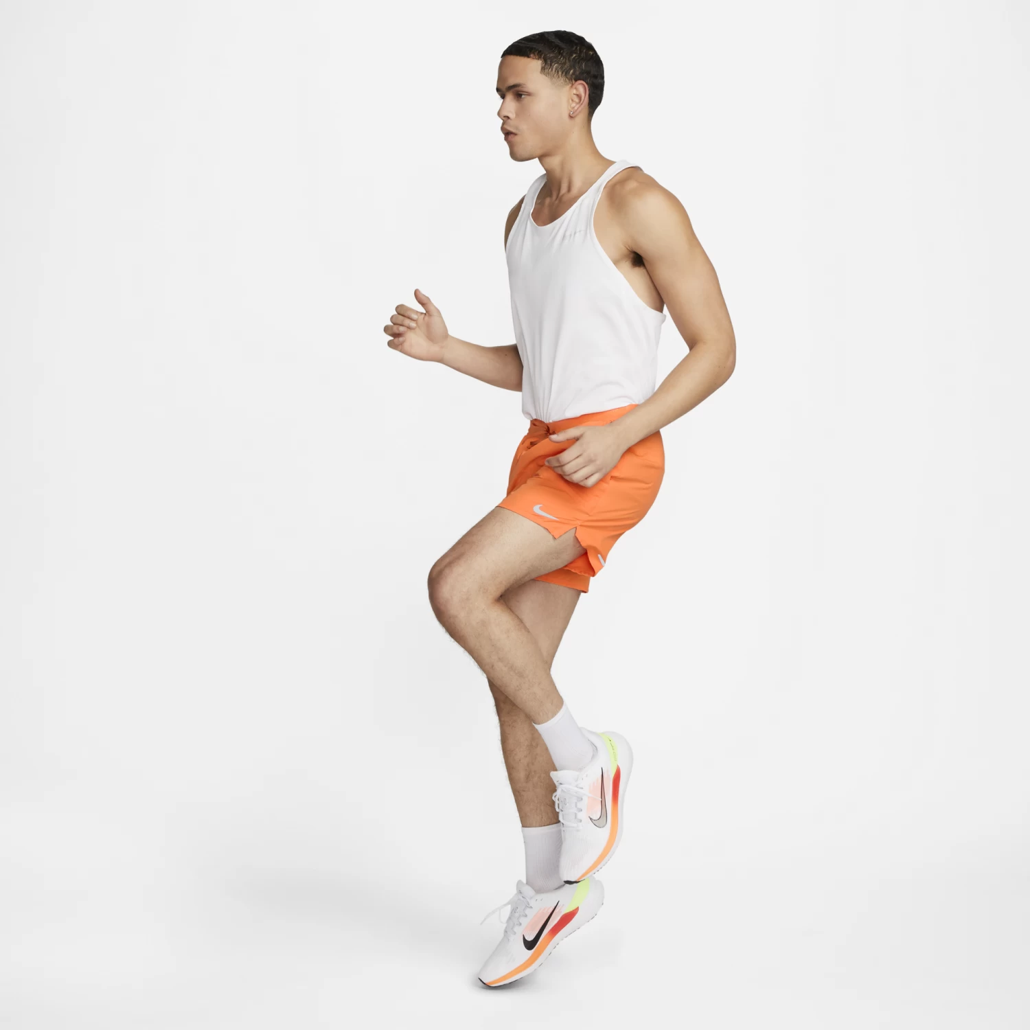 Nike Men's DRI-FIT Stride 7" Shorts (885 - Bright Mandarin/Reflective Silver) 10 Nike Men's DRI-FIT Stride 7" Shorts (885 - Bright Mandarin/Reflective Silver) - Image 8