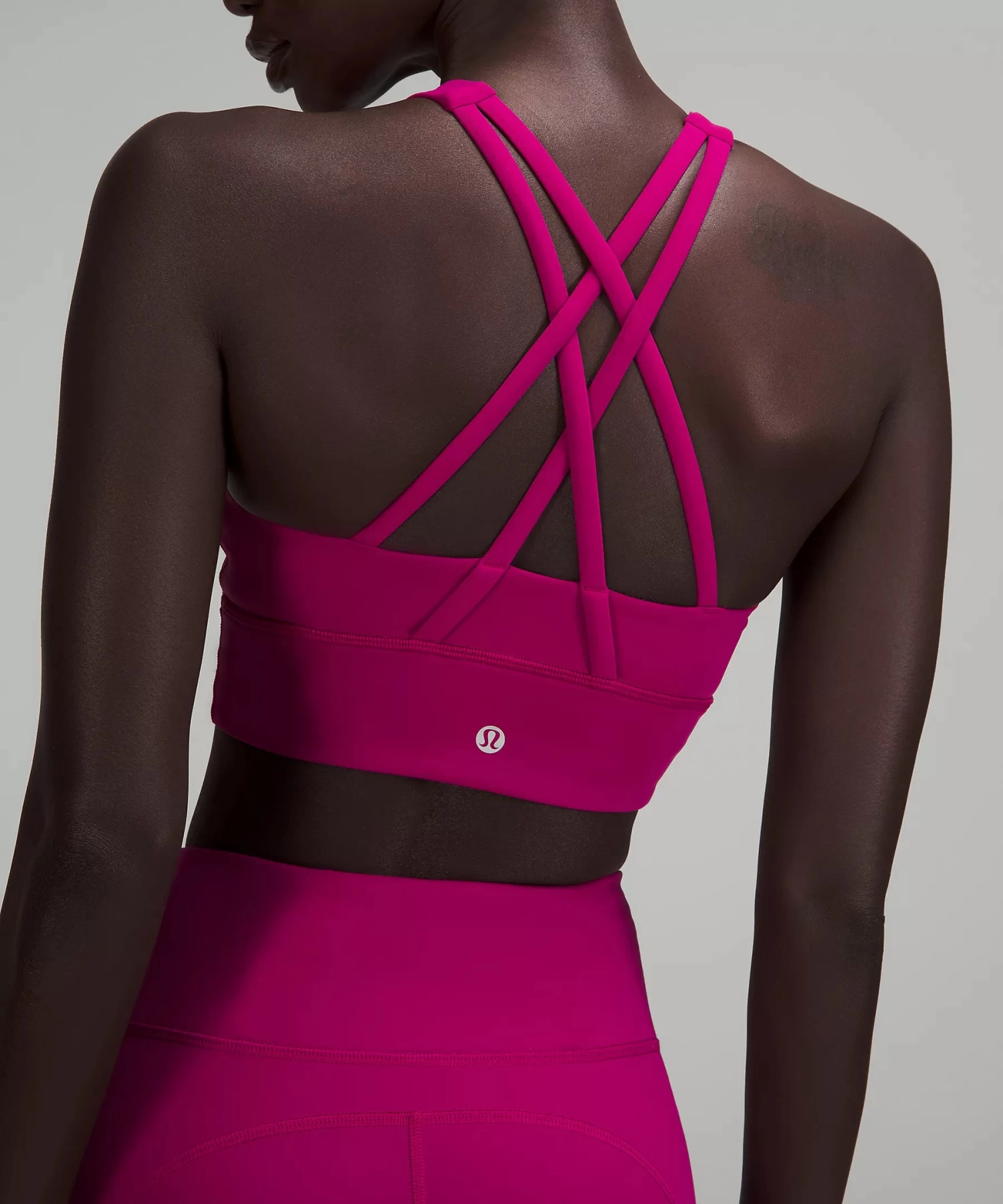 Lululemon Women's Energy High-Neck Longline Tough Bra Medium Support, B–D Cups (Magenta/Purple 5 Lululemon Women's Energy High-Neck Longline Tough Bra Medium Support, B–D Cups (Magenta/Purple - Image 3