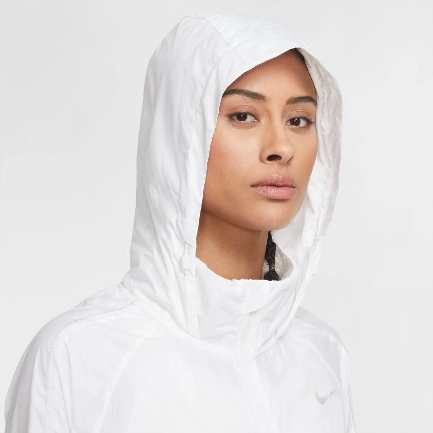 Nike Women’s Shield Running Jacket (100 -White/White/Reflective Silver) 6 Nike Women’s Shield Running Jacket (100 -White/White/Reflective Silver) - Image 4