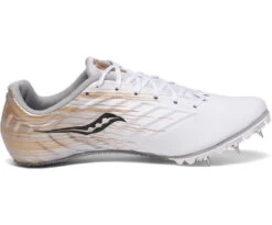 Saucony Women’s Spitfire 5 (3 - White/Gold)