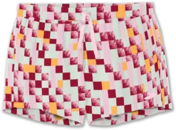 BROOKS Women's Moment 5" Shorts (128 - Pace Check Print)