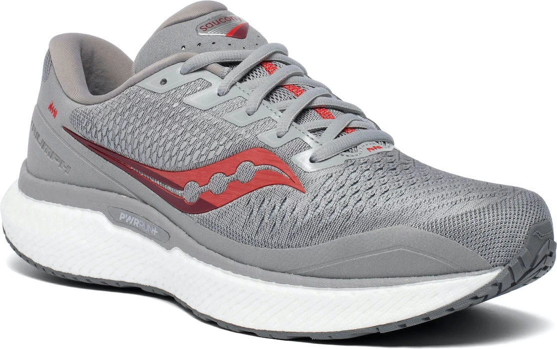 Saucony Men's Triumph 18 (30 - Alloy/red) 3 Saucony Men's Triumph 18 (30 - Alloy/red)