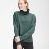 The North Face Women's EA Basin Funnel Neck Long SLeeve (HRM - Balsam Green Heather) -Nike Store NF0A5GBP HRM hero