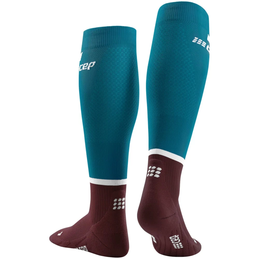 CEP Women's Run Tall Socks 4.0 (Petrol/Dark Red) 6 CEP Women's Run Tall Socks 4.0 (Petrol/Dark Red) - Image 4