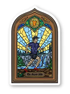 Sacred Mile Sticker 5 Sacred Mile Sticker -Nike Store SacredMile DecalMock 02