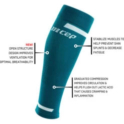 CEP Women's Run Calf 4.0 Compression Sleeve (Petrol) -Nike Store The Run Calf Sleeves 4.0 petrol infograph 5 540x 7a3d0e9f de85 470b 87e5 a894dc5ef2b3