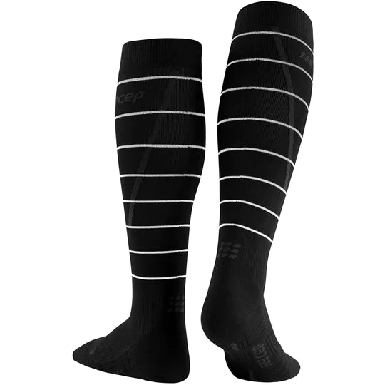 CEP Women's Reflective Compression Tall Socks (Black) 6 CEP Women's Reflective Compression Tall Socks (Black) - Image 4