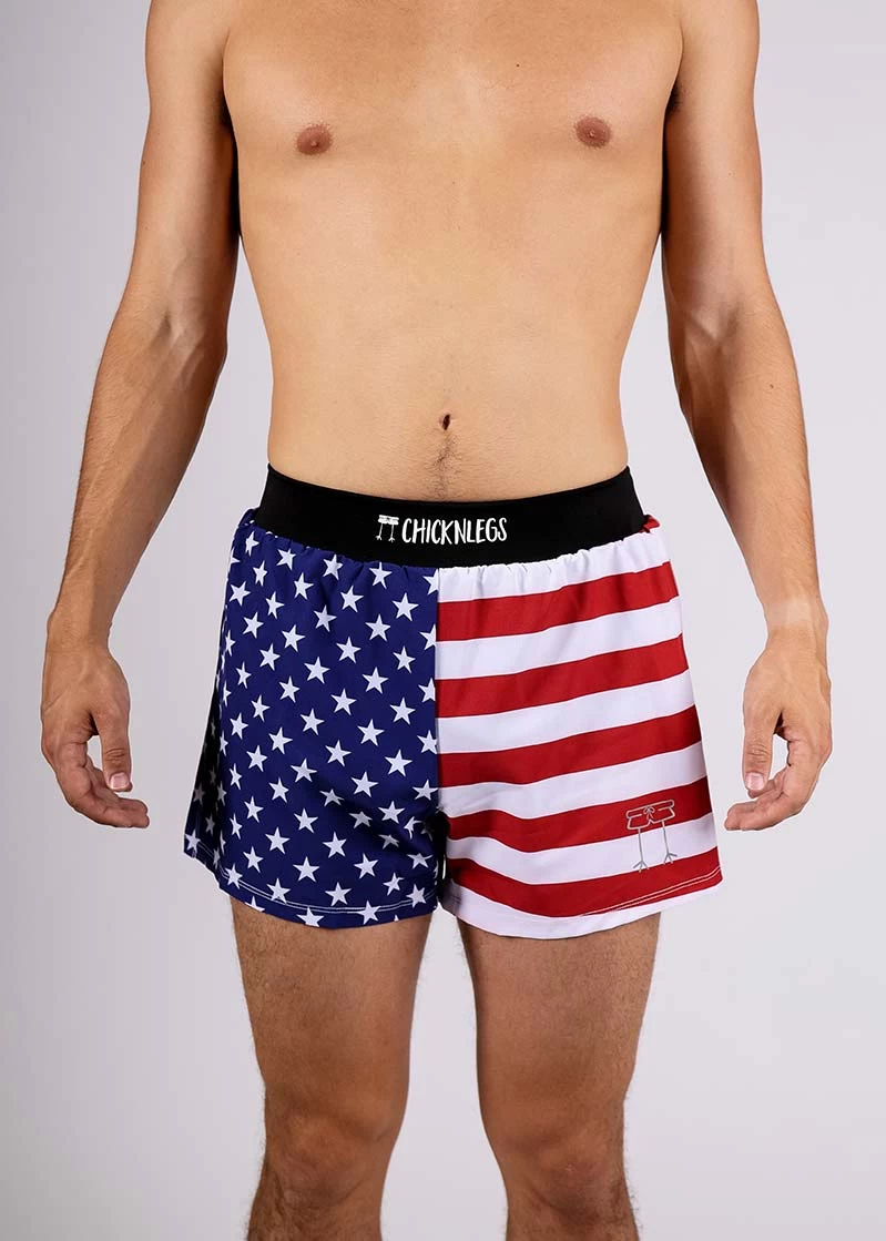 Men's USA 4” Split Shorts 3 Men's USA 4” Split Shorts
