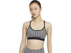 Nike Store 38 Nike Women’s DRI-FIT Indy Icon Clash Sports Bra (010 - Black/Chile Red)