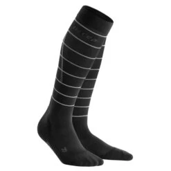 CEP Men's Reflective Compression Tall Socks (Black) -Nike Store reflective tall sock black 3 540x d632b782 5ad1 4b7a b9d3 6c60819e7ee4