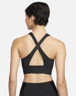 Nike DRI-FIT Swoosh Medium Support Printed Sports Bra (010 - Black) 7 Nike DRI-FIT Swoosh Medium Support Printed Sports Bra (010 - Black) -Nike Store s l1600 6a060035 0c7f 48e4 bae8 2c77d927b567